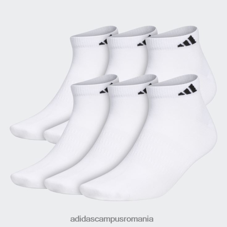 adidas campus romania ciorapi albi superlite decoltati 6 perechi bărbați alb J266N221833