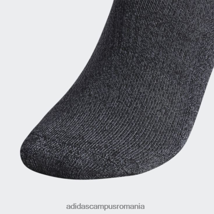 adidas campus romania ciorapi negri atletici decoltati 6 perechi bărbați negru J266N221827