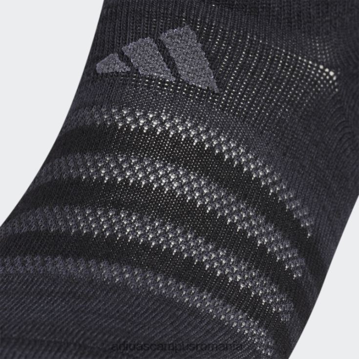 adidas campus romania ciorapi superlite super-no-show 6 perechi negri bărbați negru J266N221811