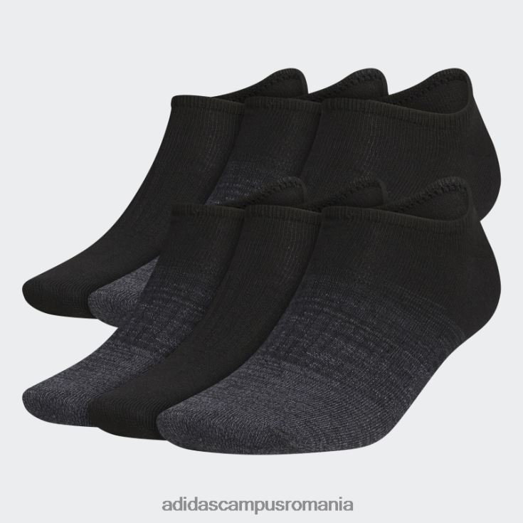 adidas campus romania insigna superlite de șosete neprezentate sport 6 perechi negre bărbați negru J266N221835