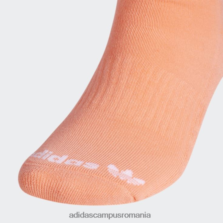 adidas campus romania șosete de echipaj coral trefoil 3 perechi adidas bărbați coral/albastru/verde J266N221771