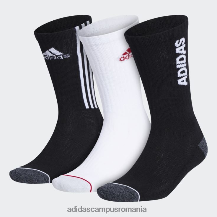 adidas campus romania șosete echipaj cu perne tiro 3 perechi negru alb adidas bărbați alb negru J266N221870