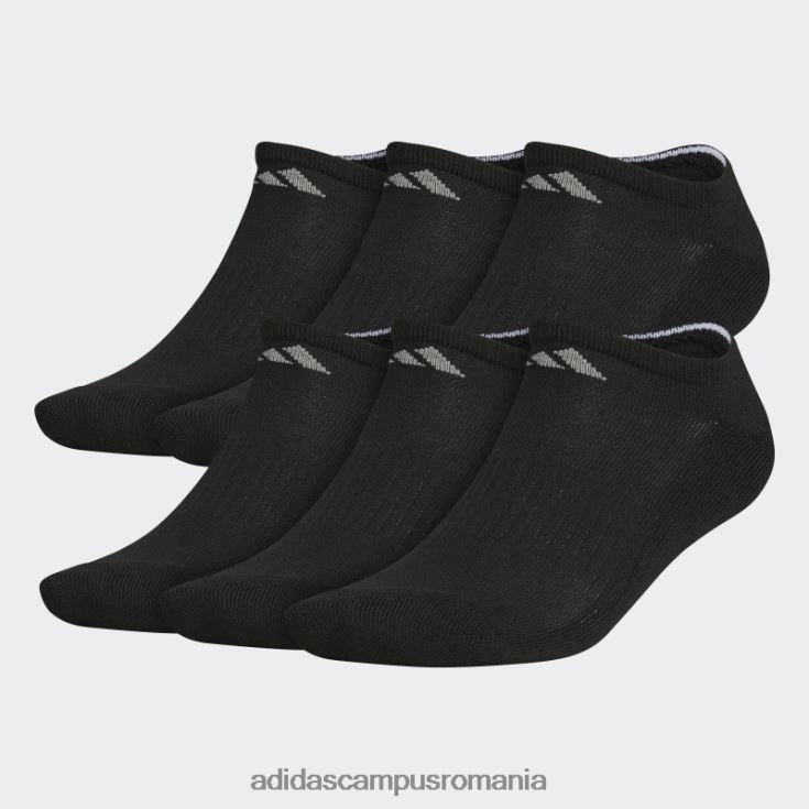 adidas campus romania șosete negri cu perne atletice neprezentate 6 perechi adidas bărbați negru J266N221789