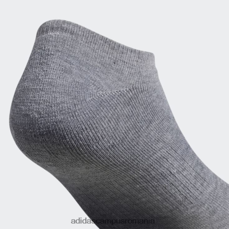 adidas campus romania șosete neprezentate cu trefoil gri mediu 6 perechi bărbați gri mediu J266N221755