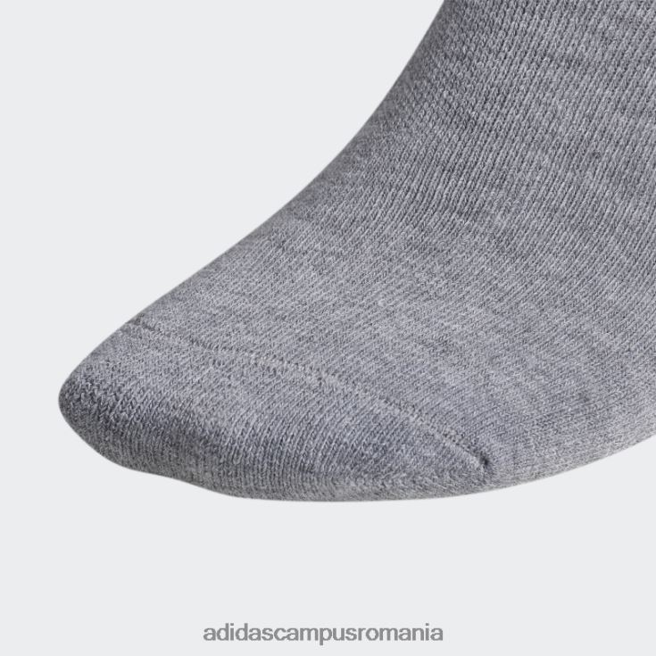 adidas campus romania șosete neprezentate cu trefoil gri mediu 6 perechi bărbați gri mediu J266N221755