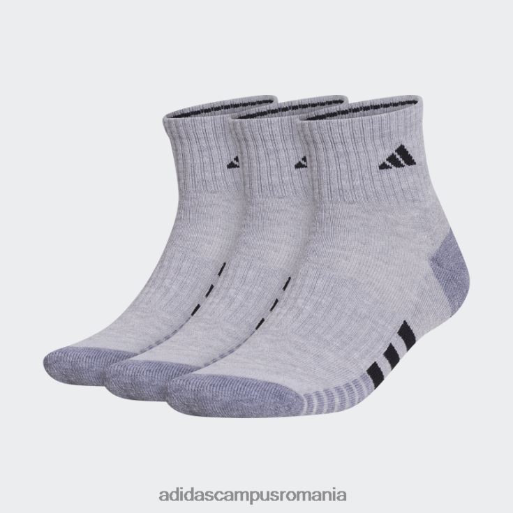 adidas campus romania șosete sferturi căptușite 3 perechi multicolore bărbați multicolor/gri mediu/negru J266N221847