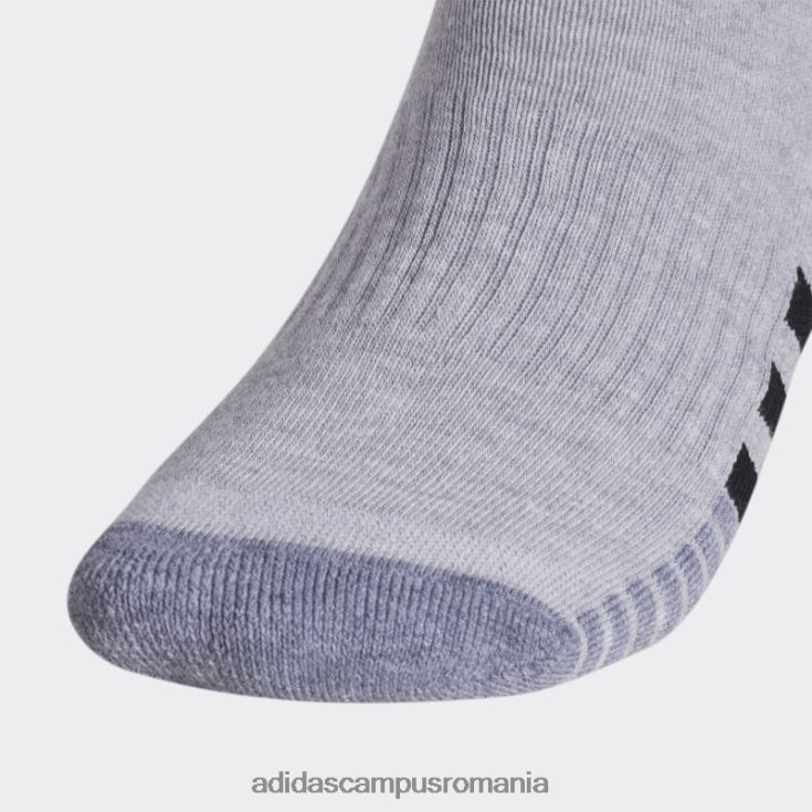 adidas campus romania șosete sferturi căptușite 3 perechi multicolore bărbați multicolor/gri mediu/negru J266N221847