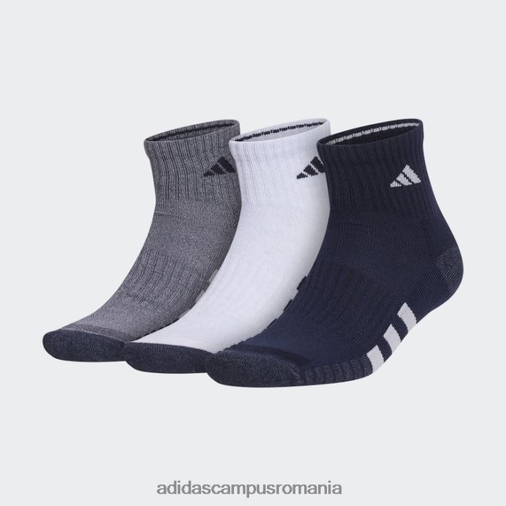 adidas campus romania șosete sferturi de culoare căptușite cu cerneală 3 perechi bărbați cerneală/alb/gri J266N221803