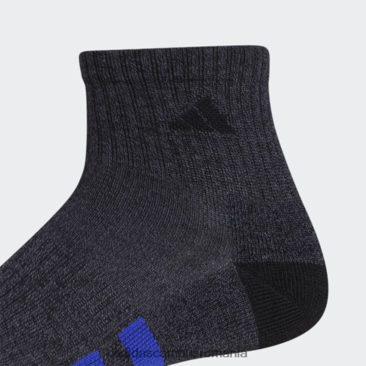 adidas campus romania șosete sferturi de culoare neagră cu perne 3 perechi adidas bărbați negru/onix/albastru J266N221843