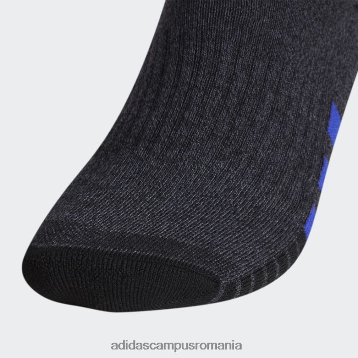 adidas campus romania șosete sferturi de culoare neagră cu perne 3 perechi adidas bărbați negru/onix/albastru J266N221843