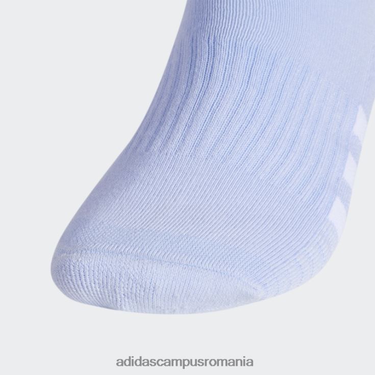 adidas campus romania șosete sferturi de culoare perniți 3 perechi albastru zori bărbați albastru zori/alb/argintiu J266N221841