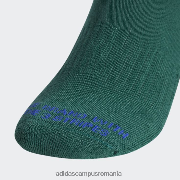 adidas campus romania șosete sferturi spirale verzi 3 perechi adidas bărbați verde/noapte indigo/alb J266N221753