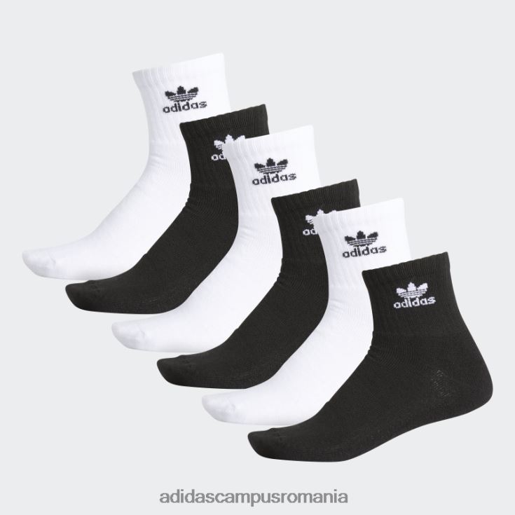 adidas campus romania șosete sferturi trefoil 3 perechi negru adidas bărbați negru J266N221768