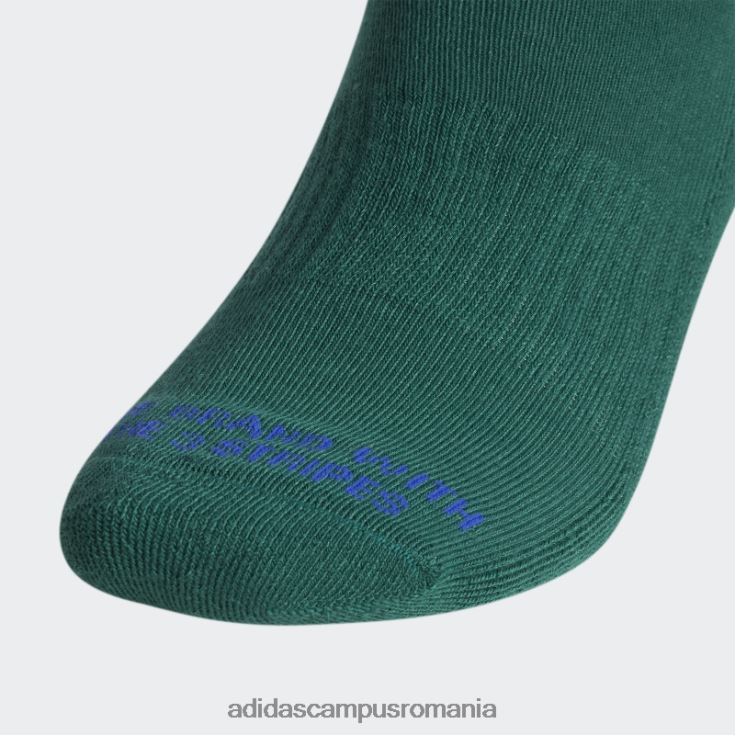 adidas campus romania șosete spirale 3 perechi verzi bărbați verde/noapte indigo/alb J266N221770