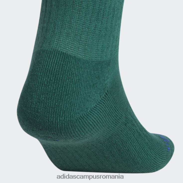 adidas campus romania șosete spirale 3 perechi verzi bărbați verde/noapte indigo/alb J266N221770