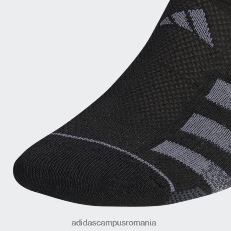 adidas campus romania șosete superlite stripe super-no-show 3 perechi negre bărbați negru J266N221806