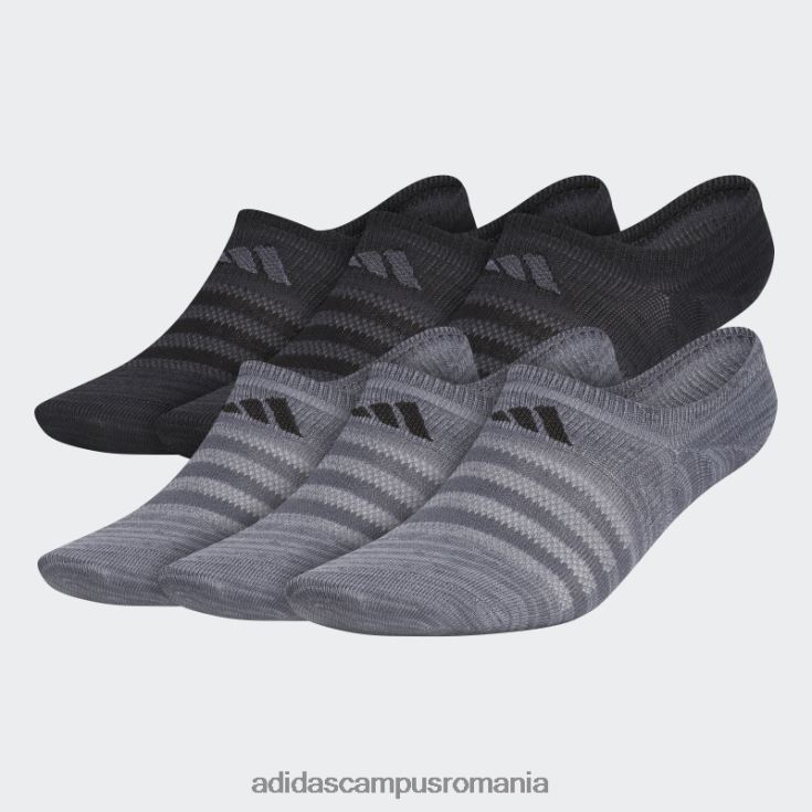 adidas campus romania șosete superlite super-no-show 6 perechi gri bărbați gri J266N221829
