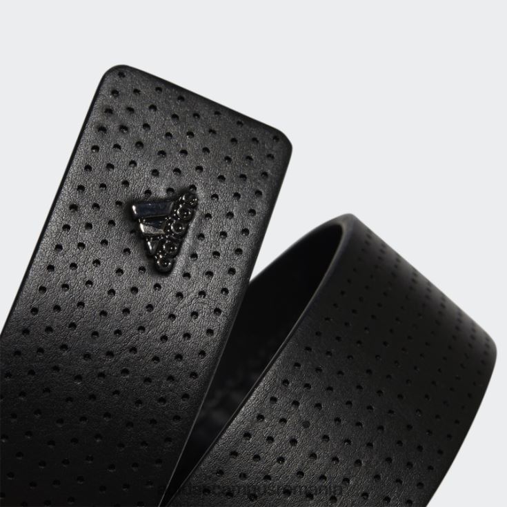 adidas campus romania Curea neagră fără găuri din poliuretan cu 3 dungi bărbați negru J266N27736