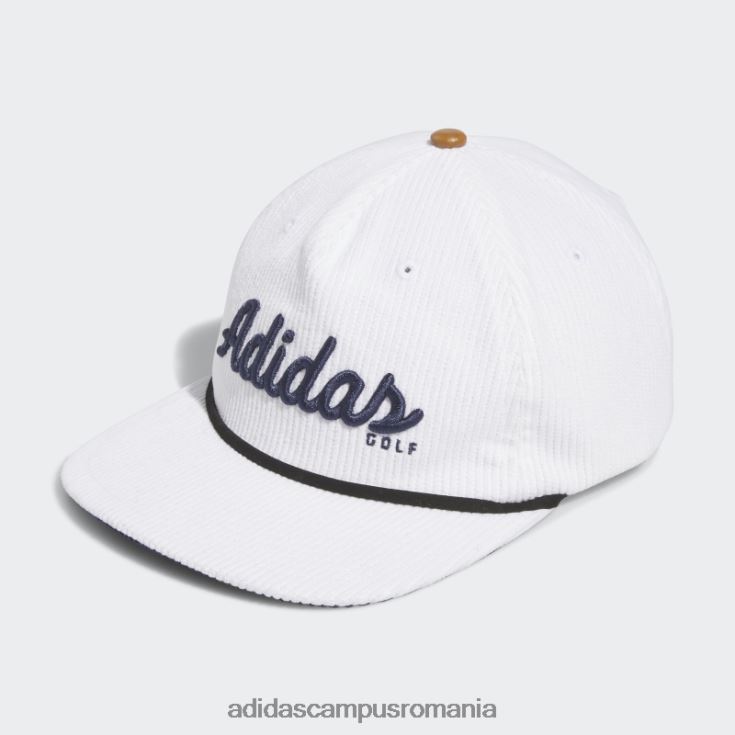 adidas campus romania pălărie frânghie din piele catifea cu cinci panouri alb bărbați alb J266N27813