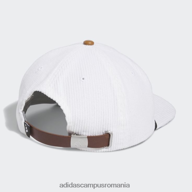 adidas campus romania pălărie frânghie din piele catifea cu cinci panouri alb bărbați alb J266N27813
