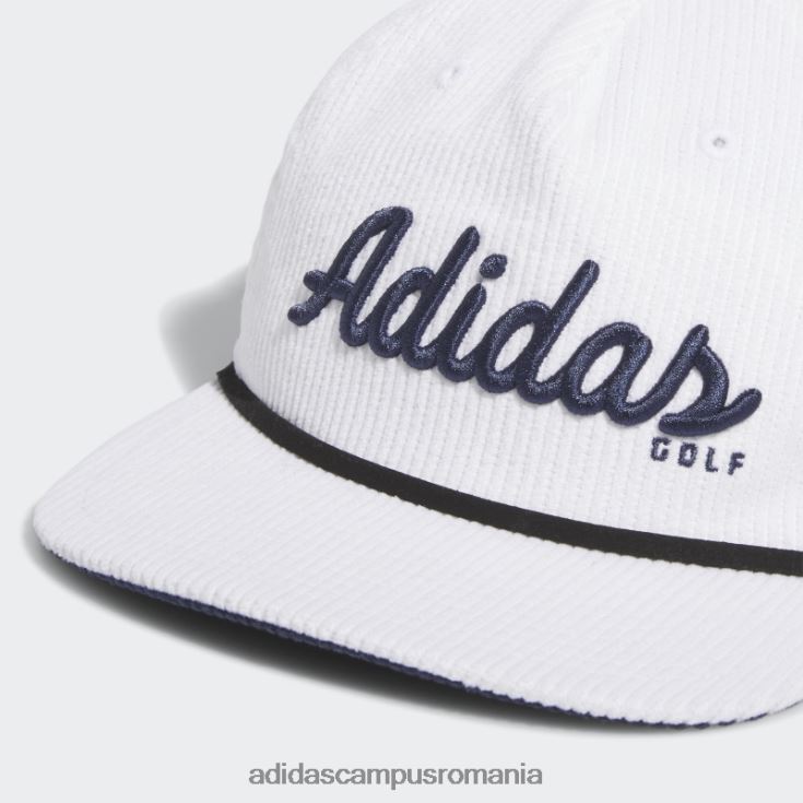 adidas campus romania pălărie frânghie din piele catifea cu cinci panouri alb bărbați alb J266N27813