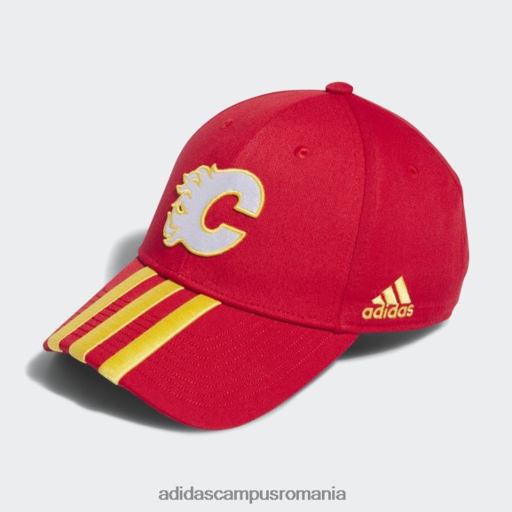 adidas campus romania calgary flames șapcă reglabilă cu 3 dungi multi adidas bărbați multi/rosu J266N28178