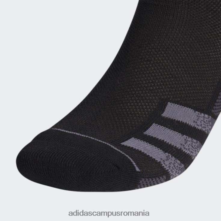 adidas campus romania ciorapi decoltati cu dungi superlite 3 perechi negri bărbați negru J266N27999