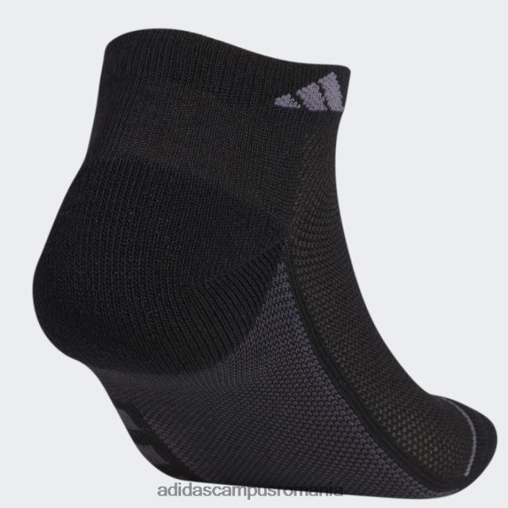adidas campus romania ciorapi decoltati cu dungi superlite 3 perechi negri bărbați negru J266N27999