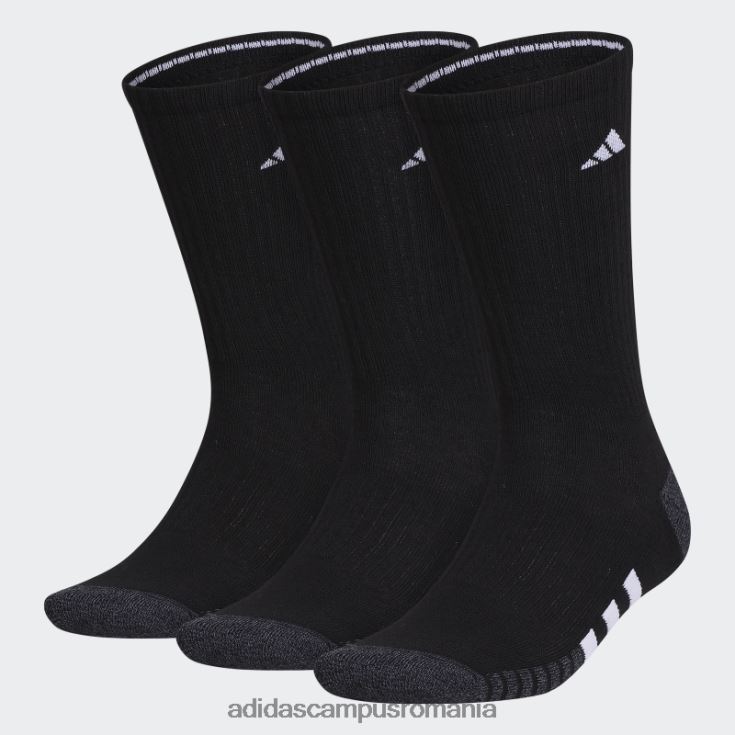 adidas campus romania șosete cu perne de echipaj 3 perechi onix bărbați negru/onix/alb J266N28106