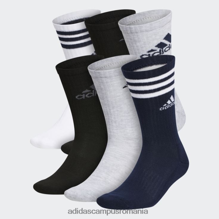 adidas campus romania șosete mixte cu perne gri deschis 6 perechi bărbați gri deschis J266N28093