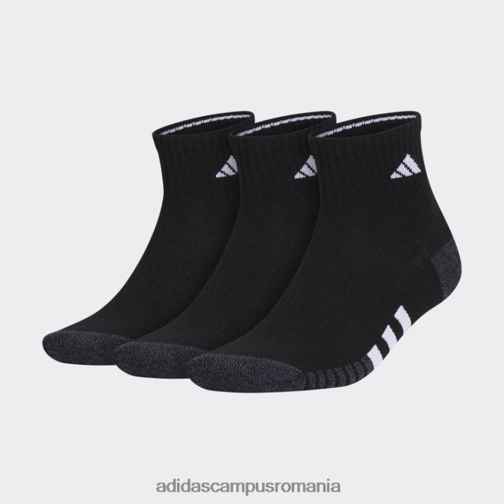 adidas campus romania șosete sferturi căptușite 3 perechi onix bărbați negru/onix/alb J266N28103