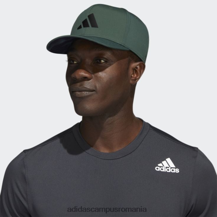 adidas campus romania pălărie snapback cu logo verde oxid adidas bărbați oxid verde/negru J266N28271
