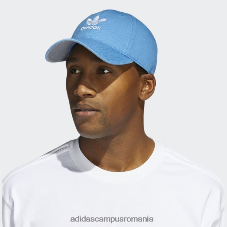 adidas campus romania pălărie albastră relaxată cu bretele la spate bărbați albastru alb J266N28087