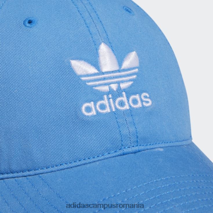 adidas campus romania pălărie albastră relaxată cu bretele la spate bărbați albastru alb J266N28087