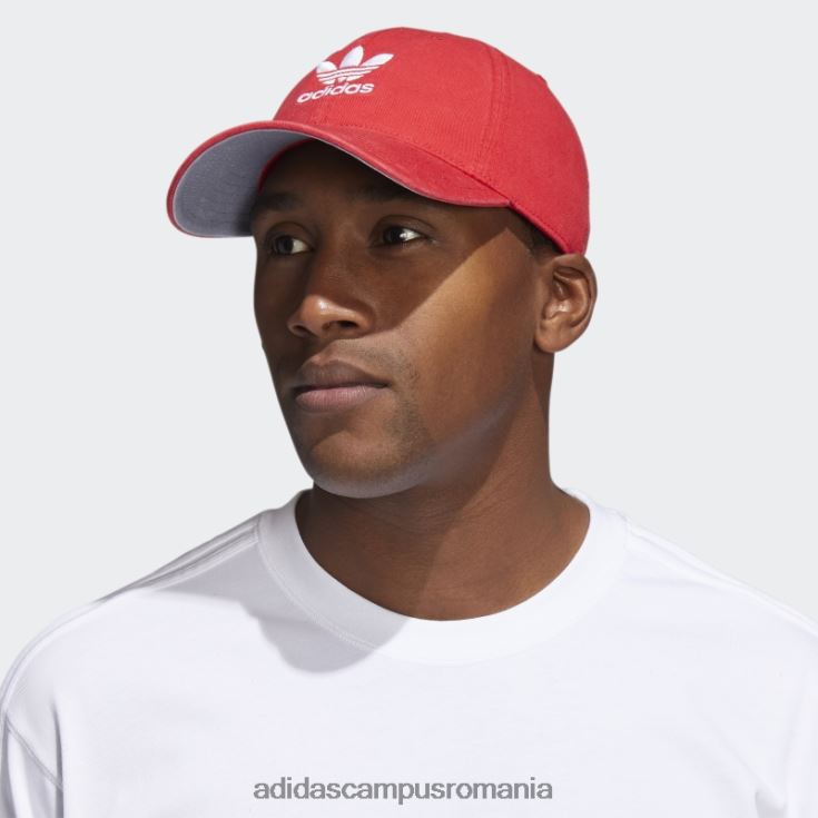 adidas campus romania pălărie roșie cu bretele relaxate bărbați roșu J266N27825