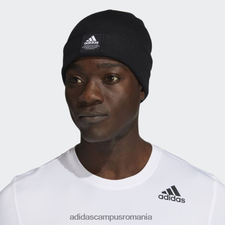 adidas campus romania amplificator cuff beanie negru bărbați alb negru J266N221656