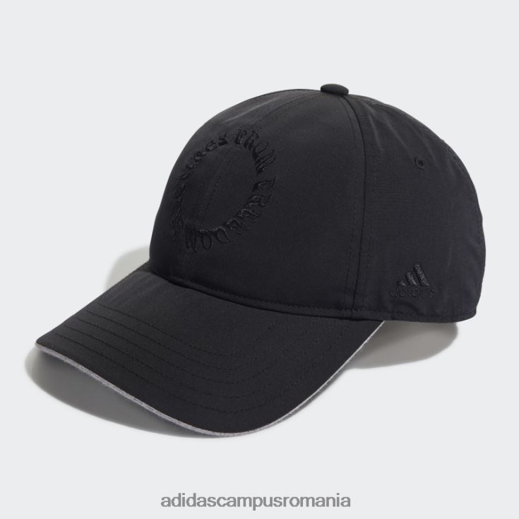 adidas campus romania șapcă neagră de baseball făcută din natură bărbați negru/gri mediu J266N221677