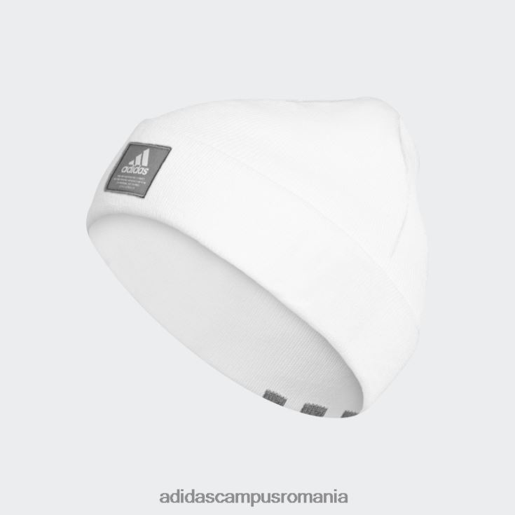 adidas campus romania beanie albă cu manșetă cu amplificator bărbați alb/gri J266N221670