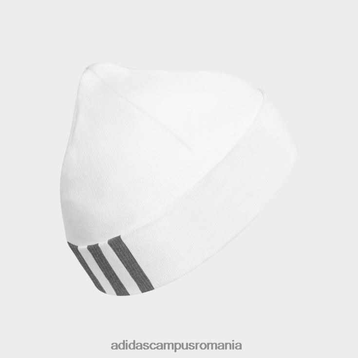 adidas campus romania beanie albă cu manșetă cu amplificator bărbați alb/gri J266N221670