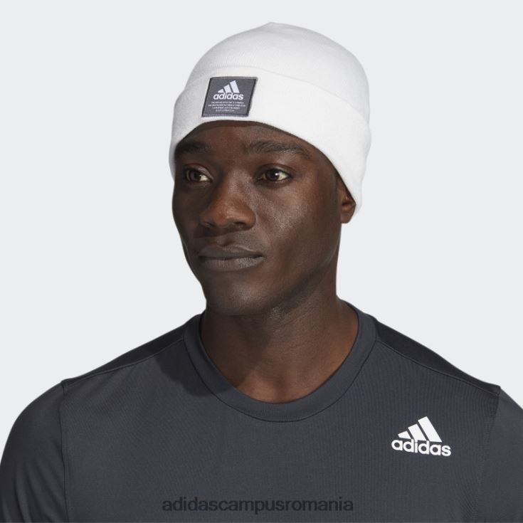 adidas campus romania beanie albă cu manșetă cu amplificator bărbați alb/gri J266N221670