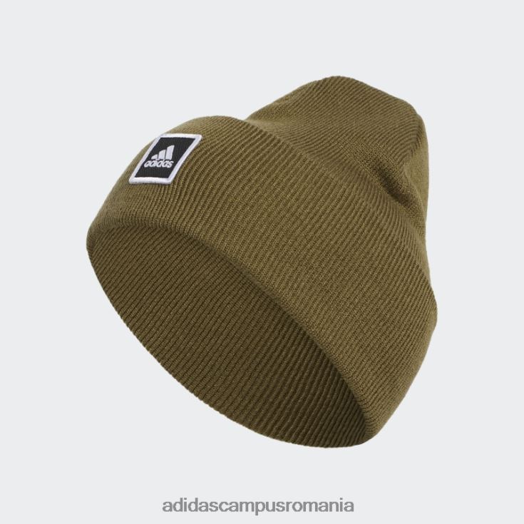 adidas campus romania beanie cu manșetă lată măsline bărbați măsline/negru/alb J266N221626