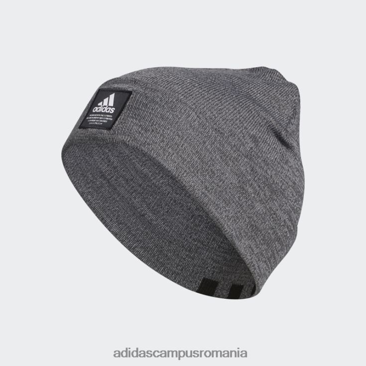 adidas campus romania beanie neagră cu manșetă cu amplificator bărbați alb negru J266N221646