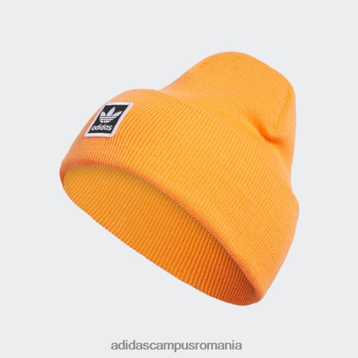 adidas campus romania beanie oversize cu manșetă portocalie bărbați portocaliu/negru/alb J266N221673