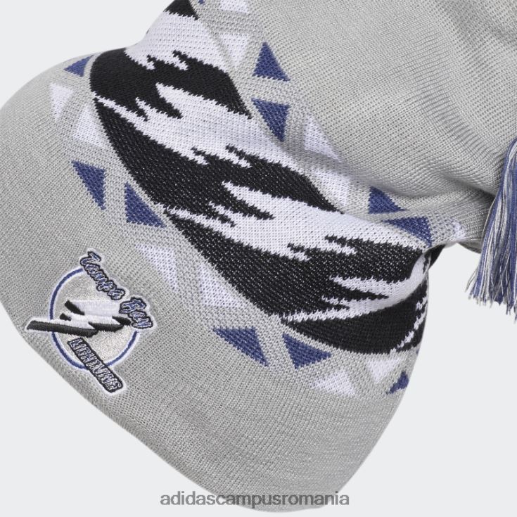 adidas campus romania beanie retro cu fulger cenușiu bărbați gri/negru/alb/nhl-tbl-516 J266N221706