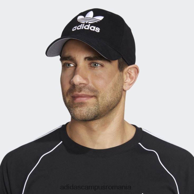 adidas campus romania icon snapback pălărie neagră bărbați negru/alb/piatră J266N221631