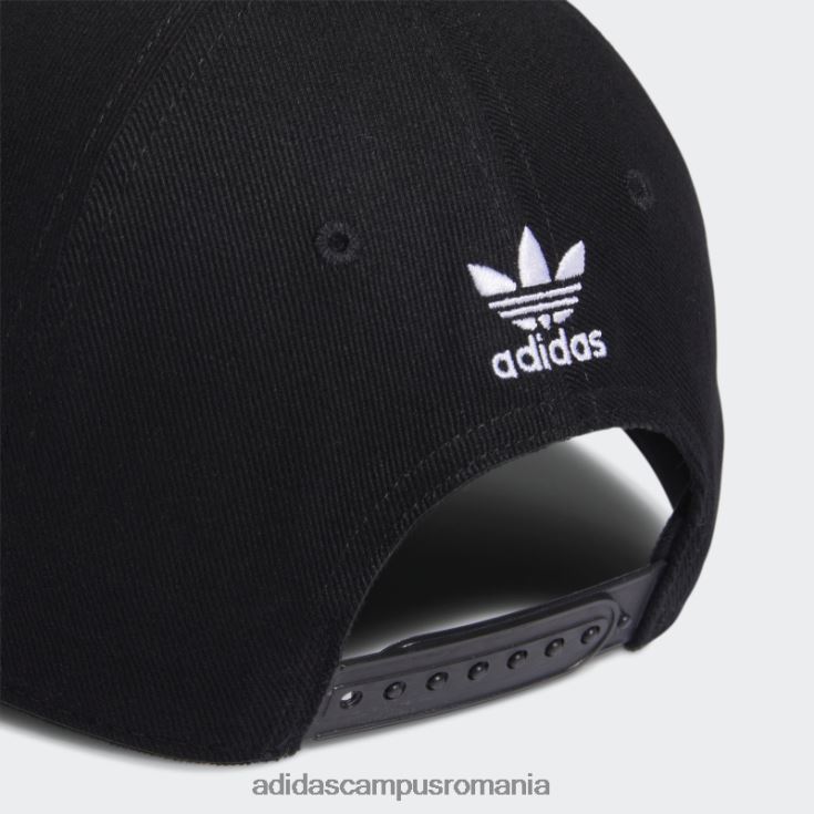 adidas campus romania icon snapback pălărie neagră bărbați negru/alb/piatră J266N221631