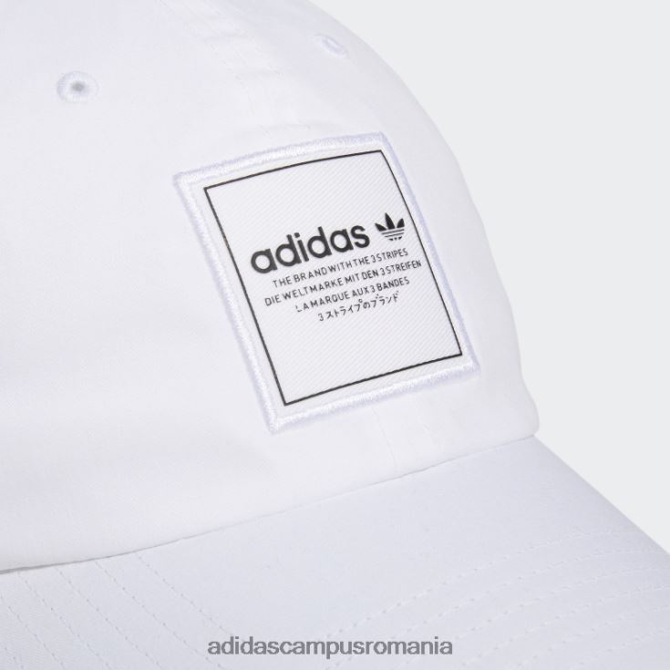 adidas campus romania pălărie albă de forum relaxată bărbați alb negru J266N221724