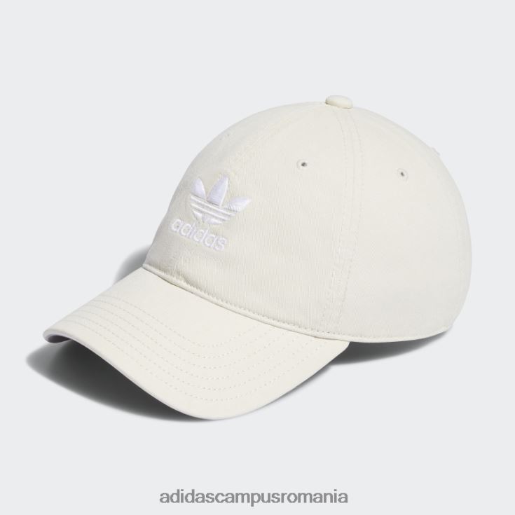 adidas campus romania pălărie elegantă, relaxată, cu bretele, albă bărbați alb J266N221599