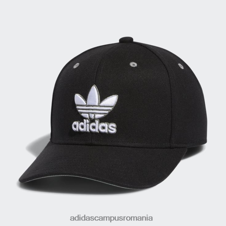 adidas campus romania pălărie modernă pre-curbată negru adidas bărbați negru/alb/argintiu J266N221624