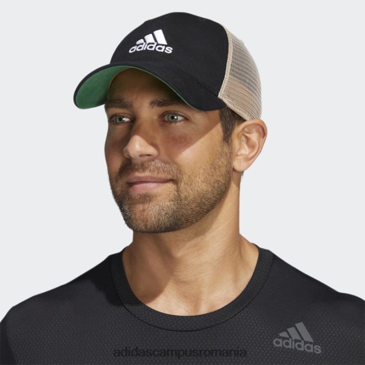 adidas campus romania pălărie neagră snapback din plasă relaxată bărbați negru J266N221692